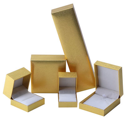 Fabrication en gros Luxe Jeux de bijoux Boîte personnalisée Coffret personnalisé haut de gamme Collier Bracelet Boucles d'oreilles Ensemble de bijoux d'anneau Emballage papier carton flip jaune Boîte à bijoux avec logo