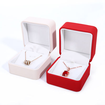 acheter Boîte de collier en cuir en PU personnalisée pour emballage de bijoux de luxe personnalisé online manufacture