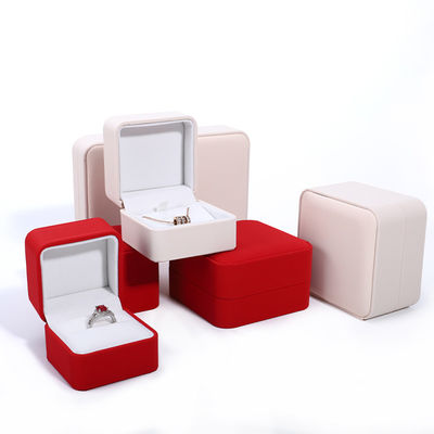 Boîte de collier en cuir en PU personnalisée pour emballage de bijoux de luxe personnalisé