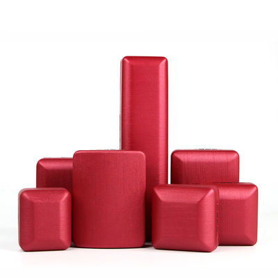acheter Boîte de bijoux en cuir en PU rouge pour bagues et ensembles personnalisés online manufacture