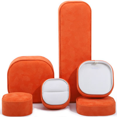 acheter Boîte à bijoux en velours orange pour bracelet Collier Bracelet Ring par Hanhong Logo personnalisé online manufacture