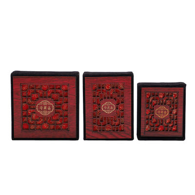 Logo personnalisé Couleur Boîte à bijoux en bois Pour bagues Bracelets affichant l'emballage