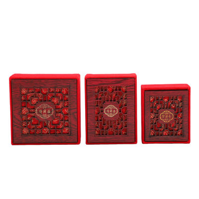 Logo personnalisé Couleur Boîte à bijoux en bois Pour bagues Bracelets affichant l'emballage