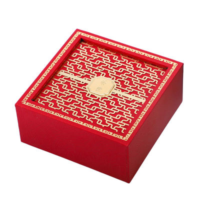 acheter Logo du client Style chinois Boîte à emballage de bracelet rouge Pour cadeau de fête online manufacture