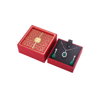 Logo du client Style chinois Boîte à emballage de bracelet rouge Pour cadeau de fête