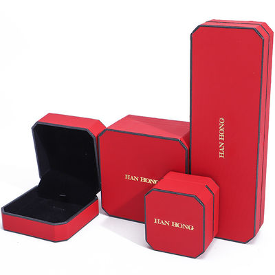 acheter Boîte de bijoux en velours rouge pour bracelet de luxe Boucles d'oreilles Collier online manufacture