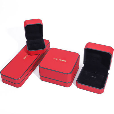 Boîte de bijoux en velours rouge pour bracelet de luxe Boucles d'oreilles Collier