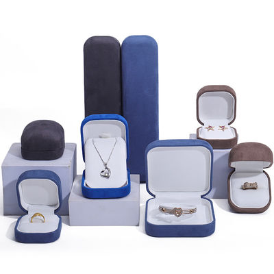 acheter Boîte à bijoux en matière de velours pour collier de luxe sur mesure Boîte de rangement pour boucles d'oreilles online manufacture