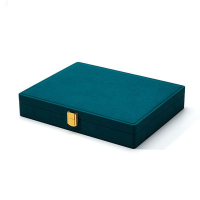 Boîte de rangement de bijoux portable personnalisée Boucles d'oreilles vertes Boucle d'oreille pour voyage