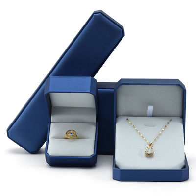 acheter Boîte à bijoux en cuir convexe de la marine boîte à emballage de luxe durable online manufacture