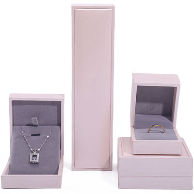 acheter Touche douce rose faux cuir bijoux de luxe stockage emballage de velours revêtement online manufacture