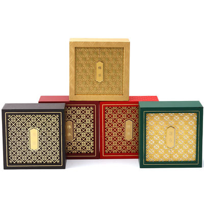 Boîte d'emballage de bijoux en papier carton de style ancien avec décor texturé
