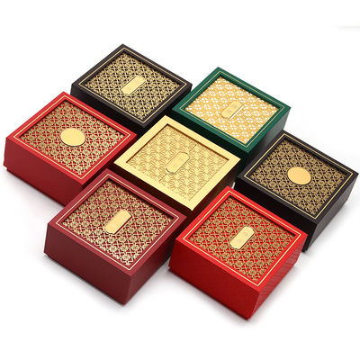 Boîte d'emballage de bijoux en papier carton de style ancien avec décor texturé