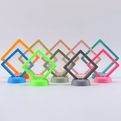 Boîte d'affichage de bijoux en suspension multicolore avec film PE transparent
