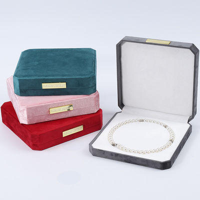 acheter Boîte de rangement de collier en velours de perles à toucher doux online manufacture