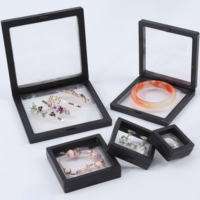 acheter Boîtes d'affichage de bijoux de luxe noirs Boîtes de protection en plastique avec film PE pour bijoux online manufacture
