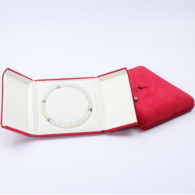 Chine Fabrication en gros Boîte à bijoux de luxe Emballage Personnalisé haut de gamme Collier Bracelet Boucles d'oreilles Bague Emballage double porte Velours rouge Boîte à bijoux avec logo