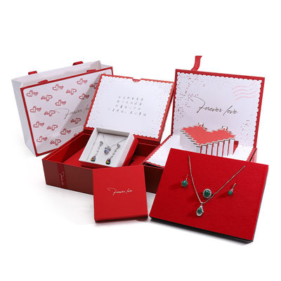 acheter Coffret cadeau de luxe de stockage en carton papier bijoux avec carte de voeux pop-up online manufacture