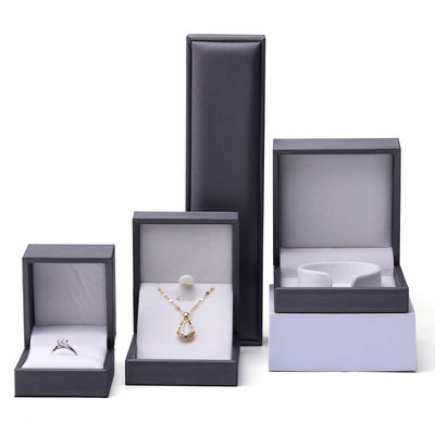 Finition à la brosse au toucher doux en cuir en PU Packaging Jewelry Box Set Luxury Organizer