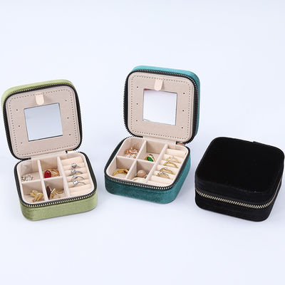 Organiseur de bijoux en velours multi-couleurs à usage général
