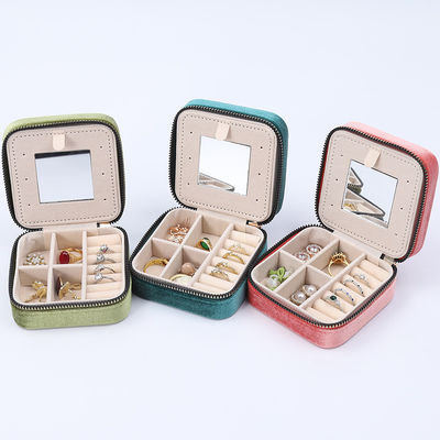 Organiseur de bijoux en velours multi-couleurs à usage général