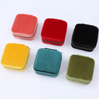 Organiseur de bijoux en velours multi-couleurs à usage général