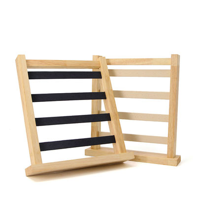 Compact Multifonction Des boucles d'oreilles en bois Display Rack Jeux Stand