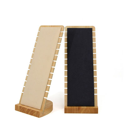 Affichage portable de bijoux en bois à fente pour montre de pendentif