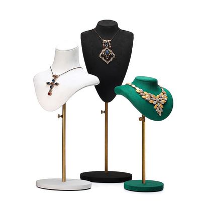 Portable Détachable Joaillerie en velours doux Organisateur mannequin Buste d'affichage de luxe