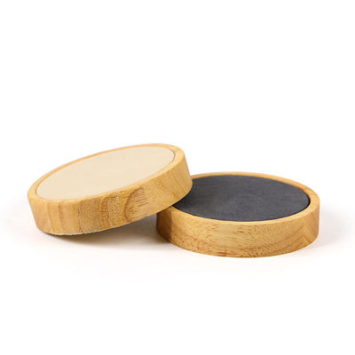 Plaque d'affichage de bijoux en bois douce en velours pour pendentif à bague d'oreille