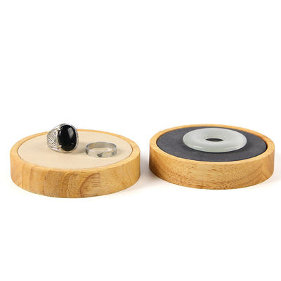 Plaque d'affichage de bijoux en bois douce en velours pour pendentif à bague d'oreille