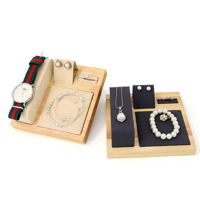 acheter Plateau d'affichage de bijoux de luxe en bois polyvalent pour montre pendentif oreillets online manufacture