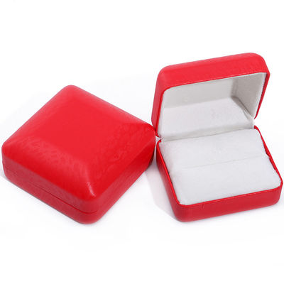 Boîte à bijoux de luxe en cuir en PU avec revêtement en velours de grains de neige