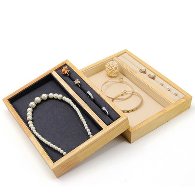 acheter Plateau pour le support d'affichage de bijoux en bois massif multifonctionnel online manufacture