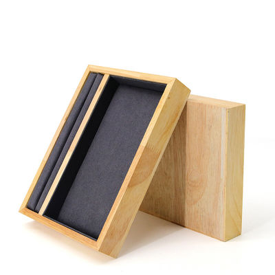 Plateau pour le support d'affichage de bijoux en bois massif multifonctionnel