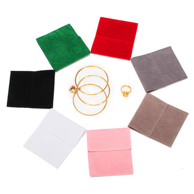 OEM Discrète Supply Poches de bijoux de velours légers pour les boucles d'oreilles Studs fille
