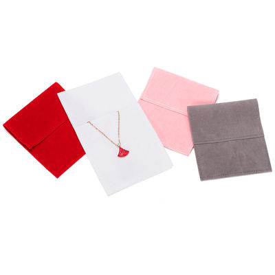 OEM Discrète Supply Poches de bijoux de velours légers pour les boucles d'oreilles Studs fille