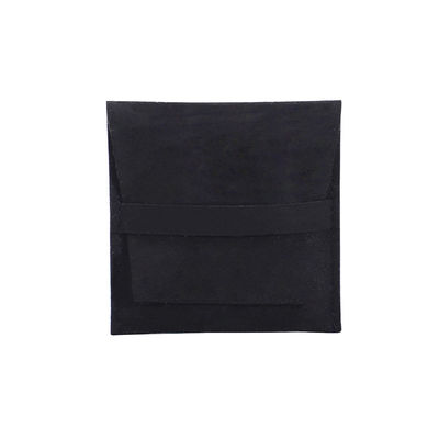 Sac de rangement de bijoux en microfibre à contact doux avec séparateur amovible pour boucles d'oreilles