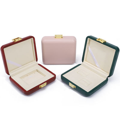Cas de rangement de bijoux en cuir en PU haut de gamme à effet flottant
