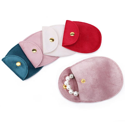 Sac à bijoux en velours doux en forme d'oeuf