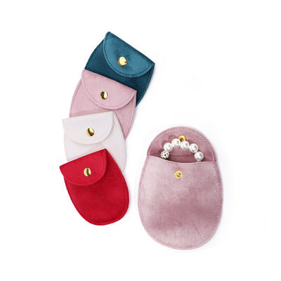 Sac à bijoux en velours doux en forme d'oeuf