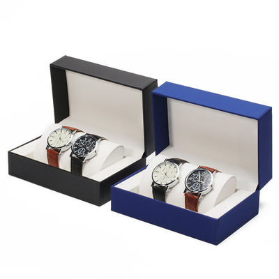 Boîte à montres en papier dur à deux fonctions, boîtier d'emballage de luxe anti-poussière