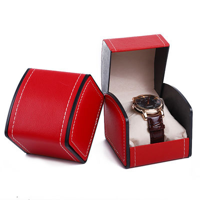 Flip Open Deluxe Casque de montre en cuir fait à la main Trésor Emballage Couverture de montre