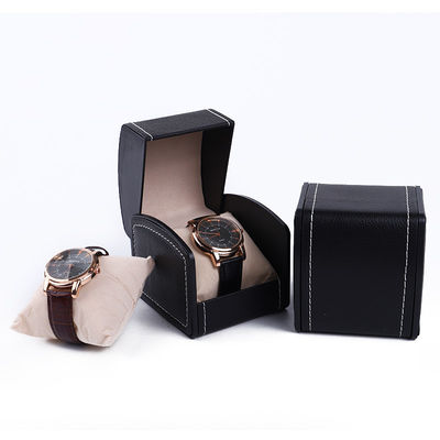 Flip Open Deluxe Casque de montre en cuir fait à la main Trésor Emballage Couverture de montre