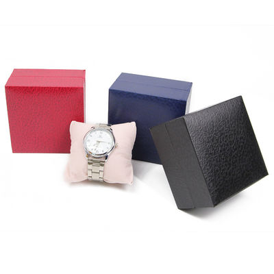 Boîte d'emballage de montres en papier dur à grains de galets compacts boîte de rangement en carton