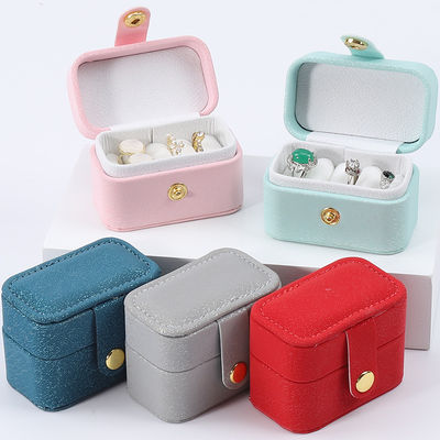 acheter Mini boîte de rangement en PU en cuir avec bouton fermé online manufacture