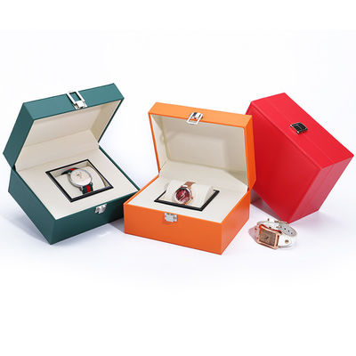 acheter Boîte d'emballage de montres en faux cuir simple et souple online manufacture