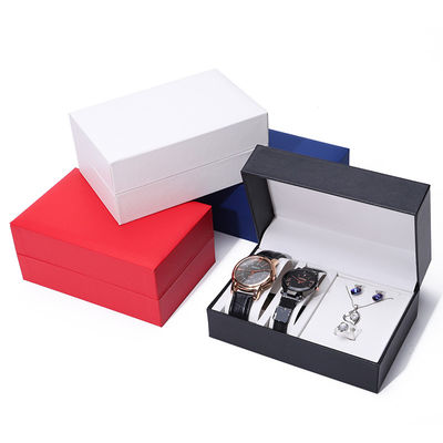 Boîte à montres en papier dur de grande capacité boîte à bijoux robuste