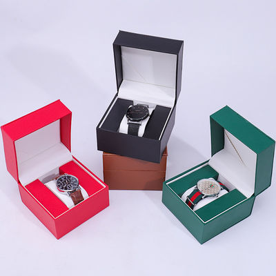 Boîte d'emballage de montres en faux en cuir carré Tasteful Case Casio anti-poussière pour cadeau