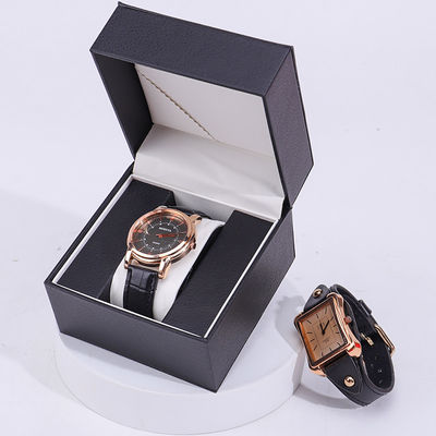 Boîte d'emballage de montres en faux en cuir carré Tasteful Case Casio anti-poussière pour cadeau